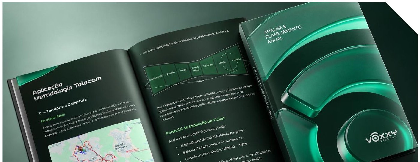 Caderno de planejamento anual da Voxxy Telecom